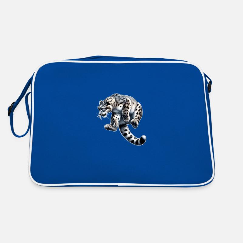 Snow Leopard Leopard White Leopard Retro Bag