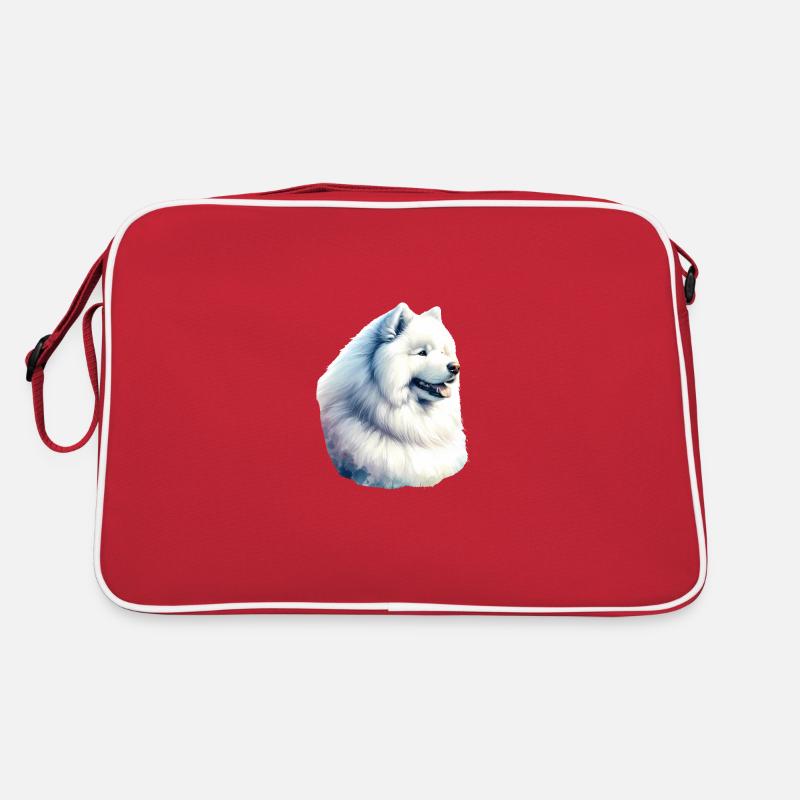 Chien Samoyède Cadeaux Mignon Samoyède Chien Graphique Sac Retro