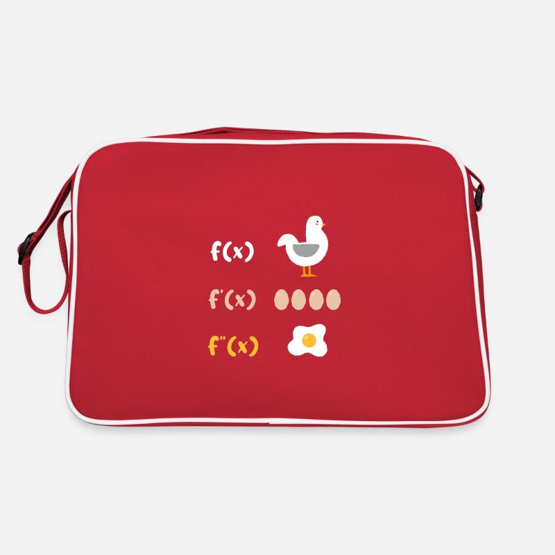 Dérivation mathématique Poulet Élève Enseignant Cadeau Sac Retro