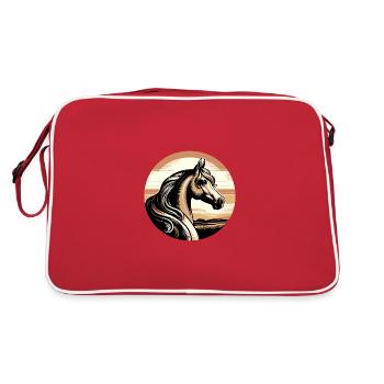 Art du cheval arabe - Sac Retro - rouge/blanc - Dos