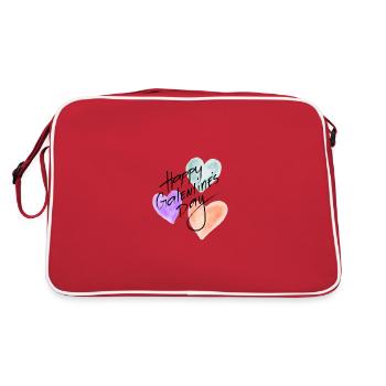 Bonne fête de Galentine - Sac Retro - rouge/blanc - Dos