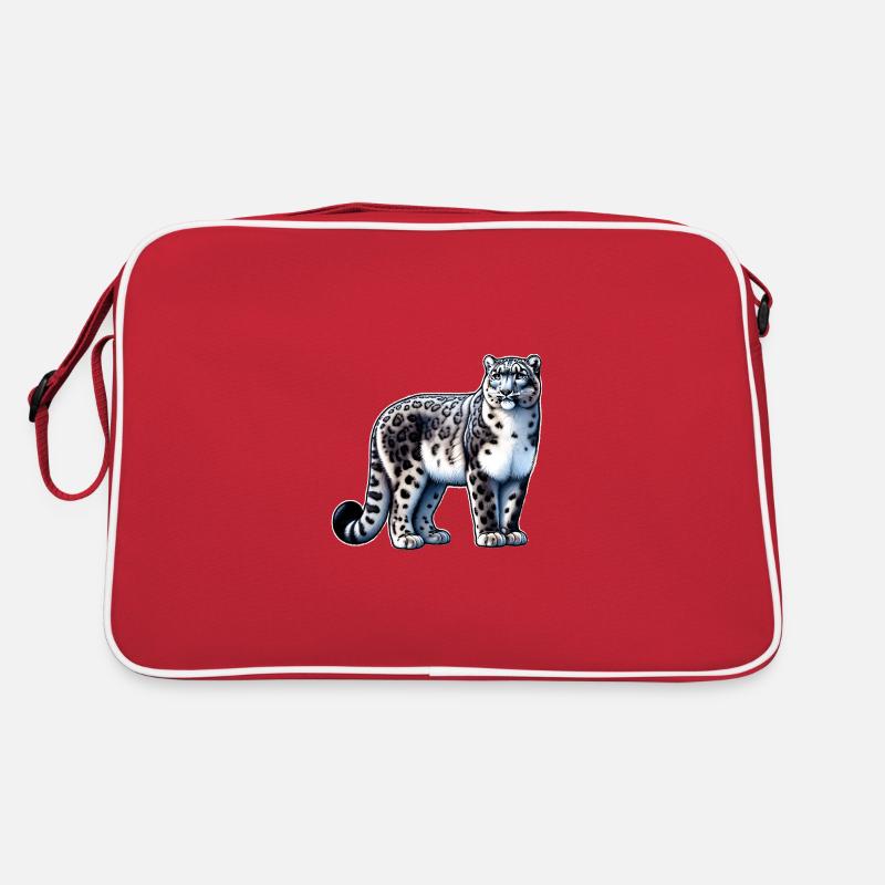 Léopard des neiges Léopard blanc Léopard Sac Retro