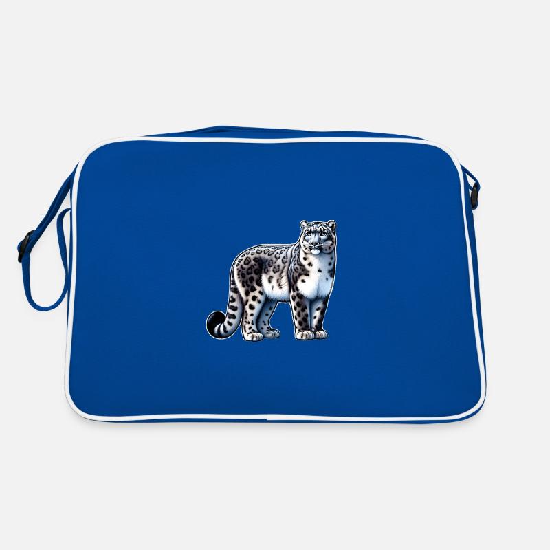 Snow Leopard Leopard White Leopard Retro Bag