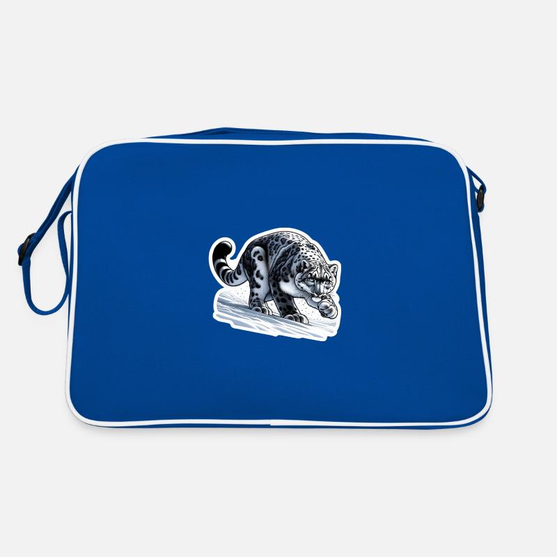 Léopard des neiges Léopard blanc Léopard Sac Retro