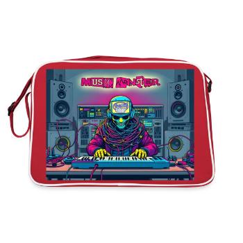 "Studio Monster" My Home Is My Studio No. 031 - Retro Bag - red/white - Back
