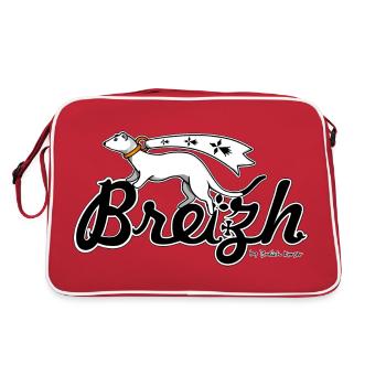 Breizh (Bretagne) - Sac Retro - rouge/blanc - Dos