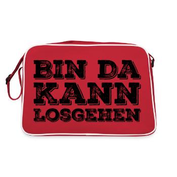 C’est drôle de dire que je suis prêt à partir - Sac Retro - rouge/blanc - Dos