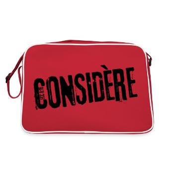 Considère - Ps /119 - Sac Retro - rouge/blanc - Dos