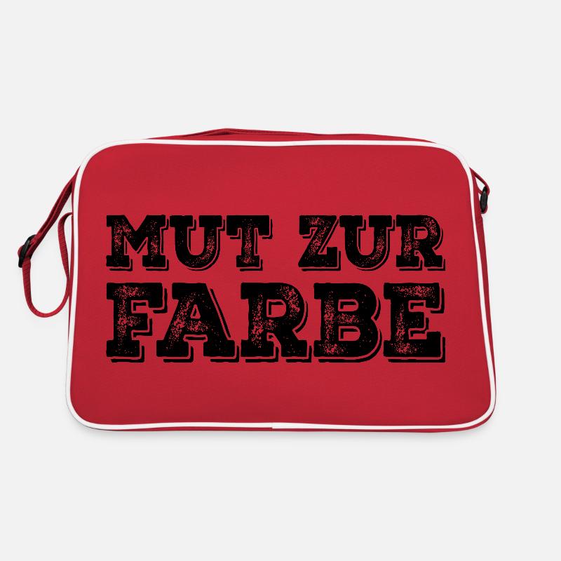 Black humor work wit courage to color Retro Bag