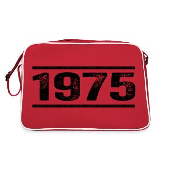 1975 Rétro 1975 Anniversaire 1975 Millésime 1975 - Sac Retro - rouge/blanc - Dos