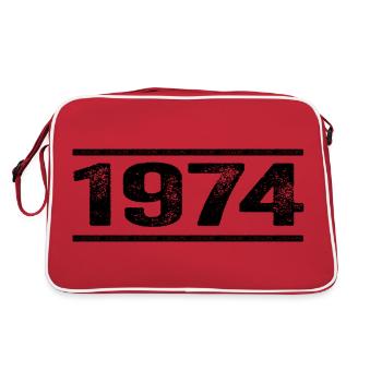 1974 Retro 1974 Birthday 1974 Vintage 1974 - Retro Bag - red/white - Back