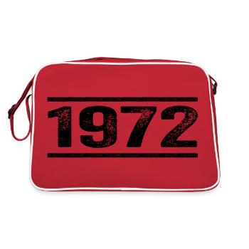 1972 Retro 1972 Birthday 1972 Vintage 1972 - Retro Bag - red/white - Back