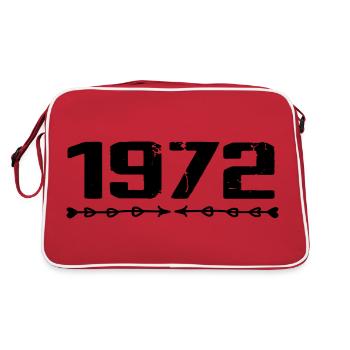 1972 Retro 1972 Birthday 1972 Vintage 1972 - Retro Bag - red/white - Back