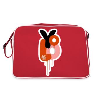 Yolo you only live once - Graffiti Styles - Retro Bag - red/white - Back