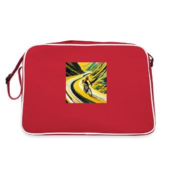 Peak Pursuit : l'envol du maillot jaune - Sac Retro - rouge/blanc - Dos