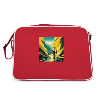 Autoroute vers la gloire jaune - Sac Retro - rouge/blanc - Dos