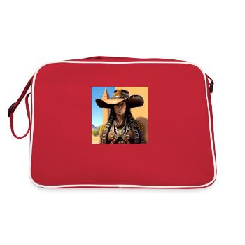 Beauté du désert - Sac Retro - rouge/blanc - Dos