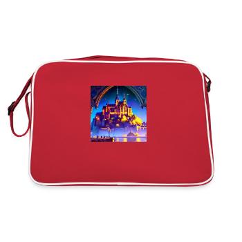 Mont Saint Michel - Dreamlike Castle - Retro Bag - red/white - Back