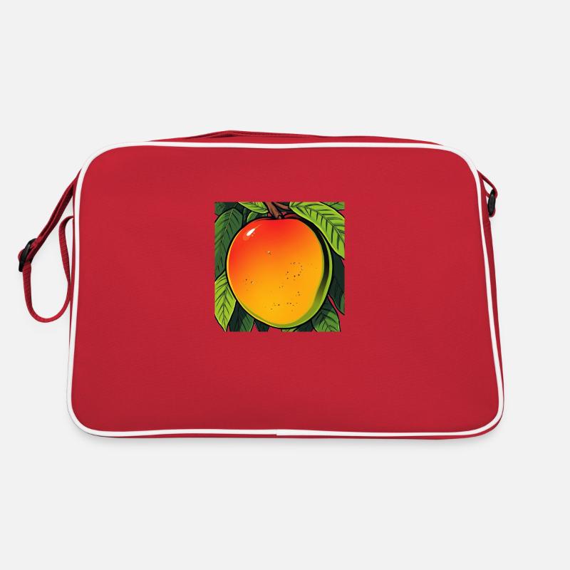 Mango auf einem Baum Retro Tasche