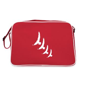 Oiseaux Oiseaux Oiseaux Oiseaux Oiseau - Sac Retro - rouge/blanc - Dos