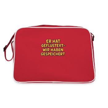 Whispered - Retro Bag - red/white - Back