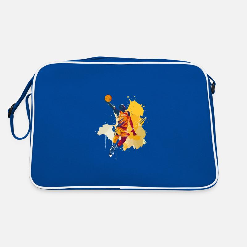 Basketteur Basketteur Dunking Splash Coloré Sac Retro