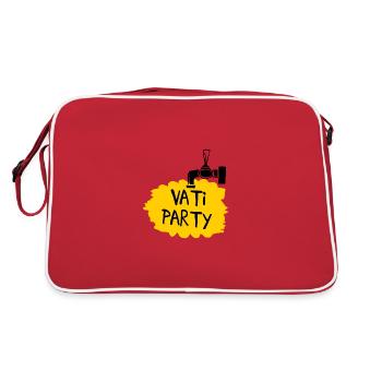 Daddy Party (Father's Day) - Retro Bag - red/white - Back