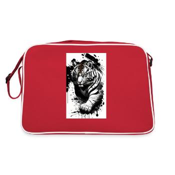 Tiger Power: Your Style, Your Elegance - Retro Bag - red/white - Back