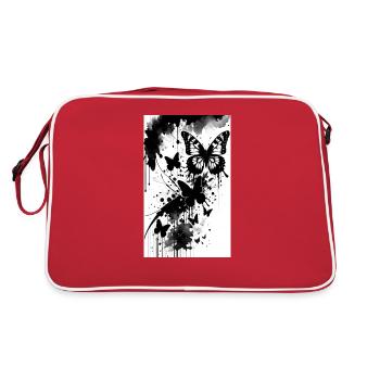 Adorable Butterfly - Retro Bag - red/white - Back