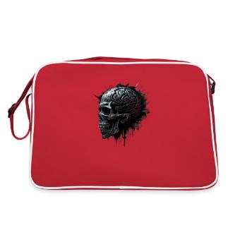 Crâne - Sac Retro - rouge/blanc - Dos