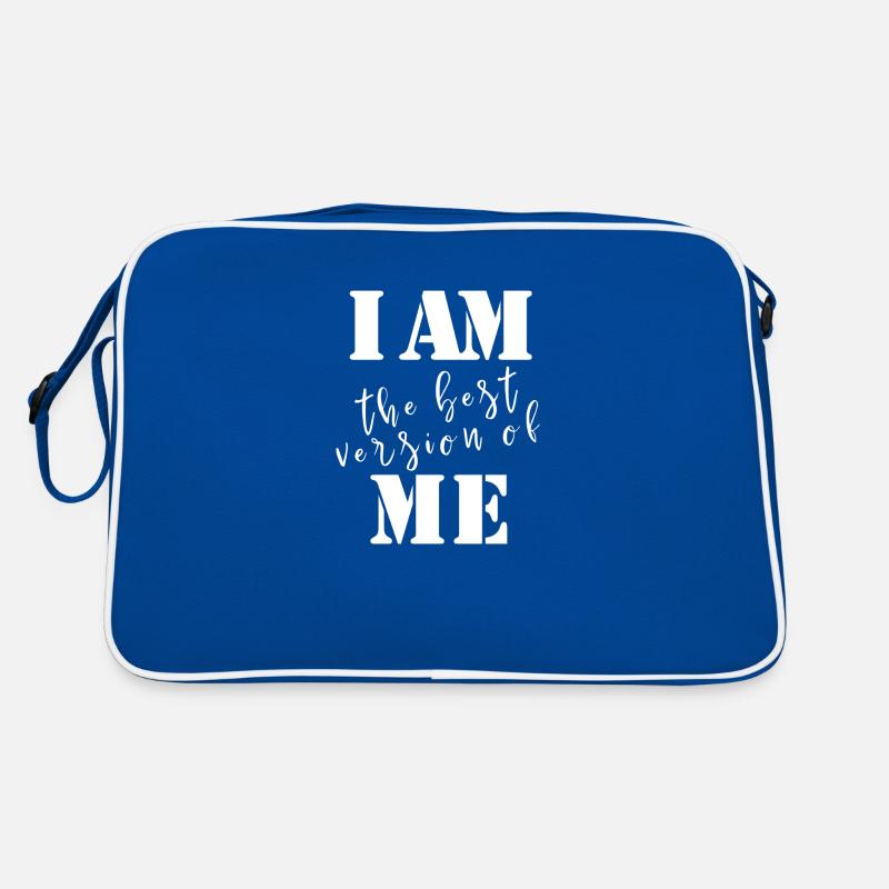 "ICH BIN die beste Version von MIR" Motivations-T-Shirt Retro Tasche