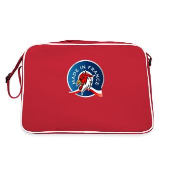 MADE IN FRANCE - Sac Retro - rouge/blanc - Dos