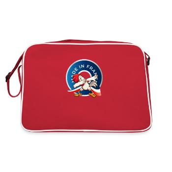 MADE IN FRANCE - Sac Retro - rouge/blanc - Dos