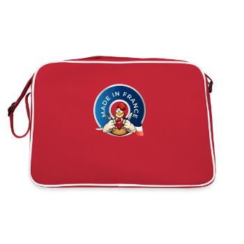 MADE IN FRANCE - Sac Retro - rouge/blanc - Dos