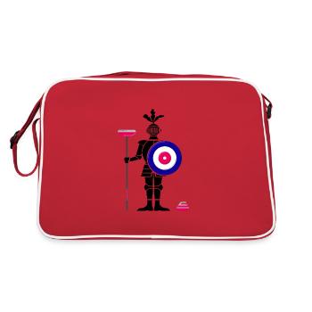 Curling Curling Curler Curling Stone - Sac Retro - rouge/blanc - Dos