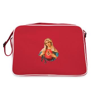 Holly Mary Maria Madonna Mariana Virgin Mary - Retro Bag - red/white - Back