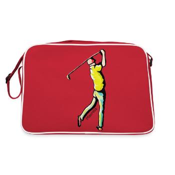 golfer - Retro Bag - red/white - Back