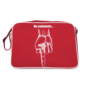 Upside-down world b - Retro Bag - red/white - Back