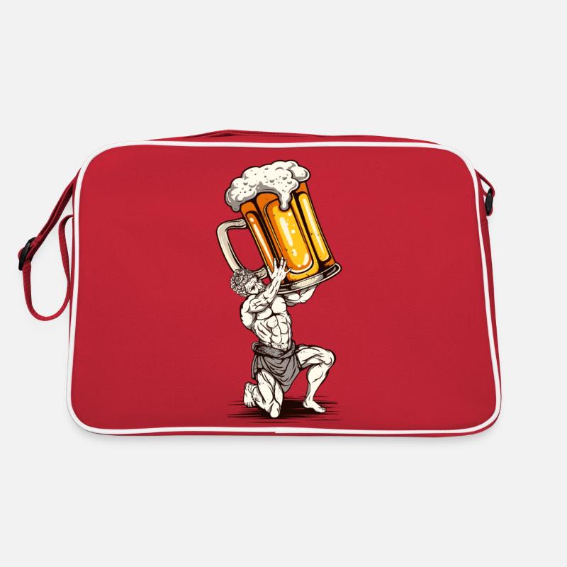 Bier-Statue Retro Tasche