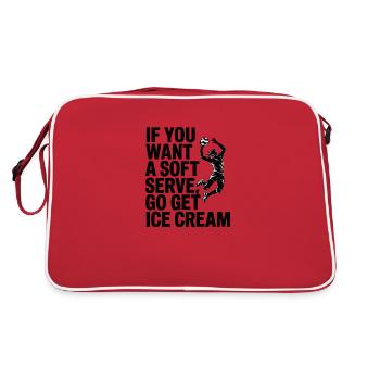 Soft-serve? Then off to the – volleyball - Retro Bag - red/white - Back