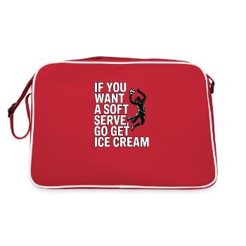 Soft-serve? Then off to the – volleyball - Retro Bag - red/white - Back
