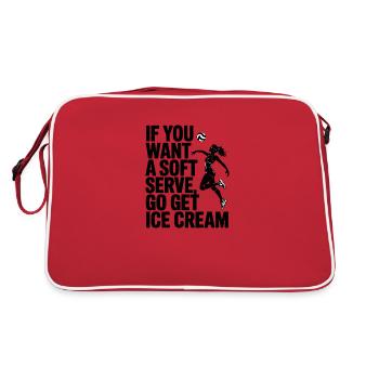 Soft-serve? Then off to the – volleyball - Retro Bag - red/white - Back