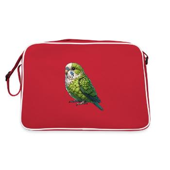 Perroquet Oiseau Perroquet Perroquet - Sac Retro - rouge/blanc - Dos