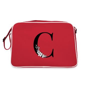 Letter C - Retro Bag - red/white - Back