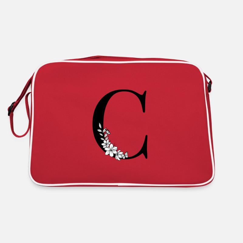 Buchstabe C Retro Tasche