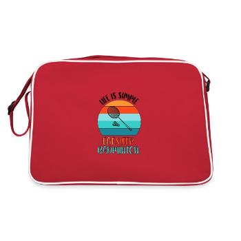 Badminton Badminton Badminton Joueur - Sac Retro - rouge/blanc - Dos