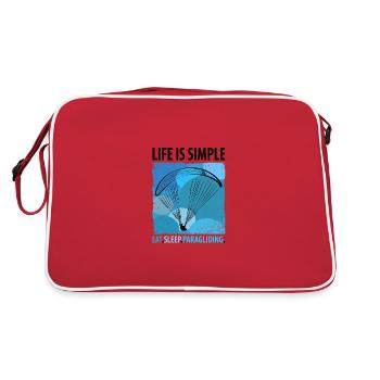Paragliding Gleitschirm Paragleiter Paraglider - Retro Bag - red/white - Back
