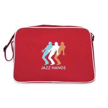 Jazz Hands Chorégraphe de danse jazz - Sac Retro - rouge/blanc - Dos