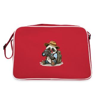 Discovering the World - Retro Bag - red/white - Back