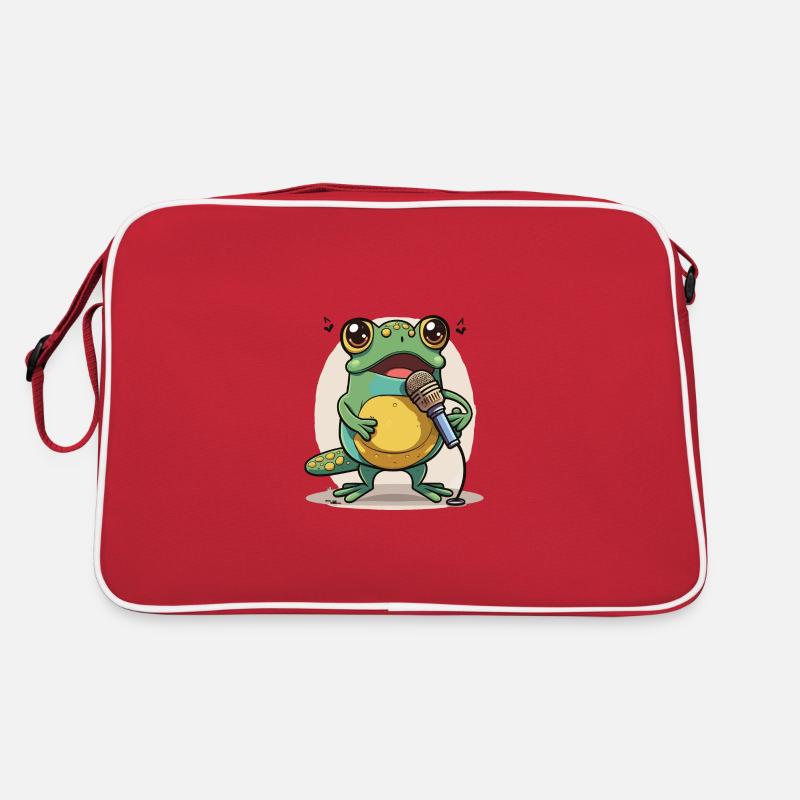 Frösche Melodie Retro Tasche